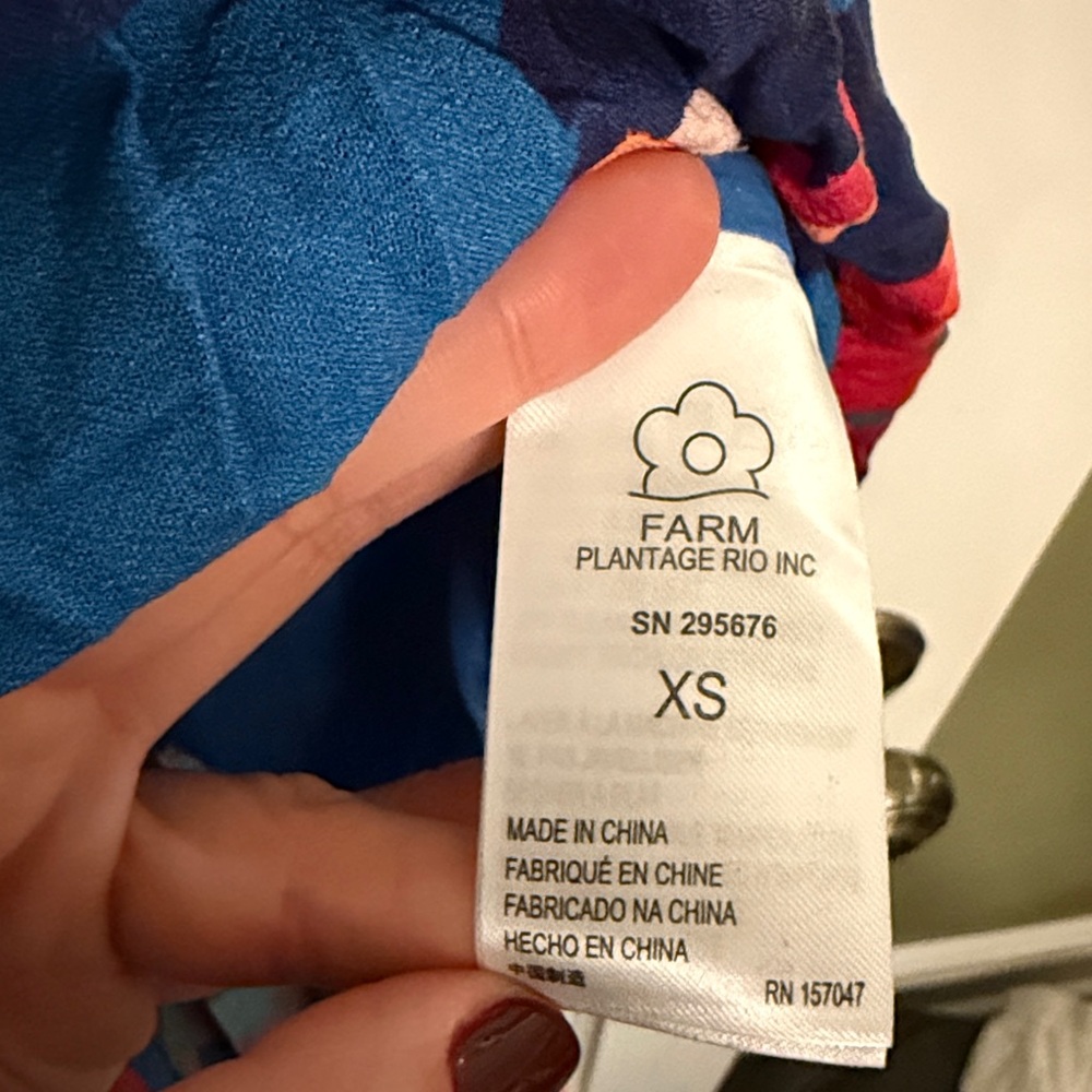 Farm Rio Rainbow Macaws midi dress (XS) - Picture 6 of 7